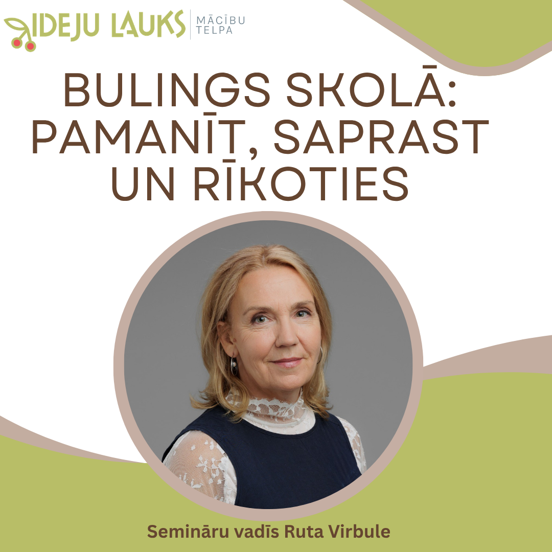 Bulings skolā: pamanīt, saprast un rīkoties